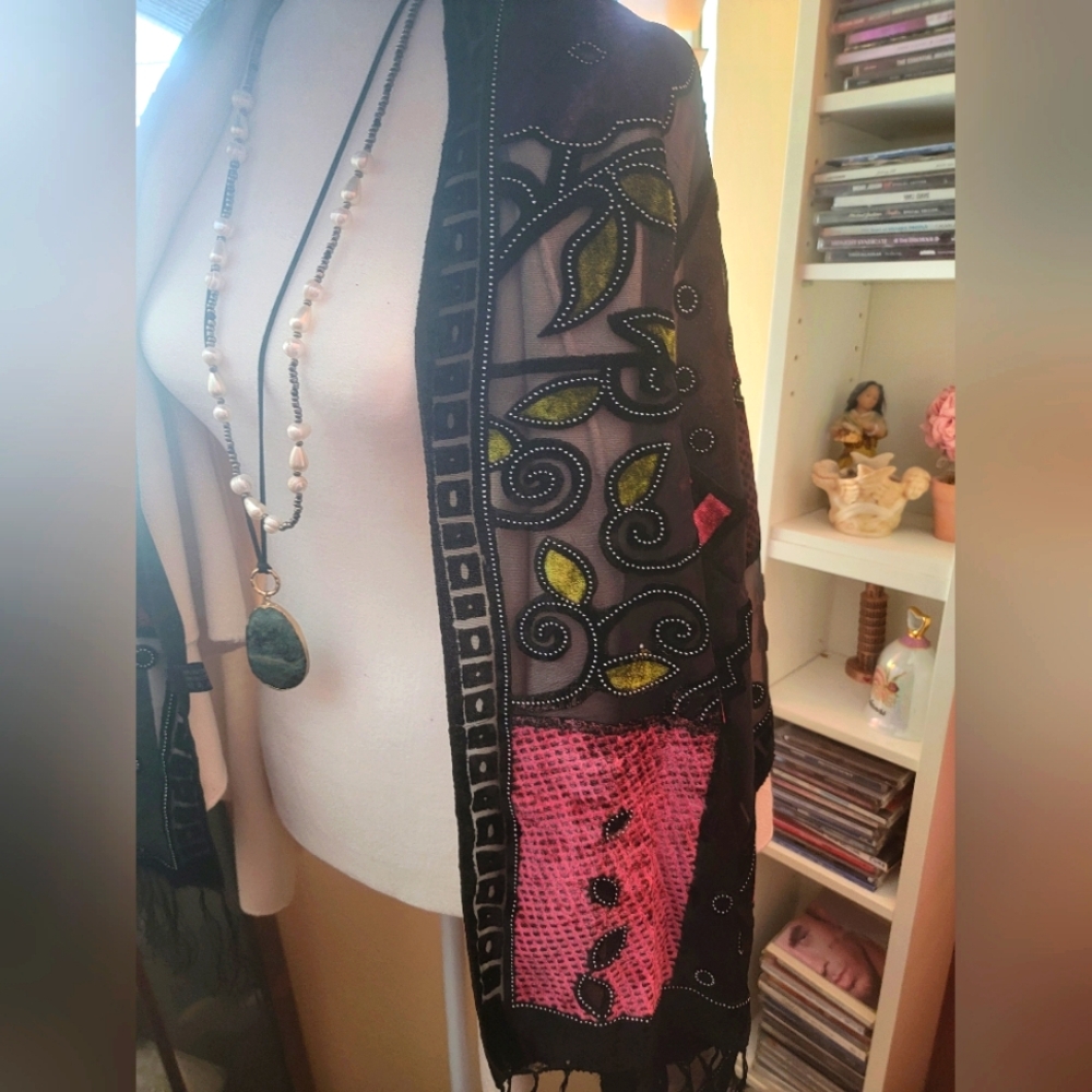 Italian Sheer/Fabric Scarf - Picture 1 of 2